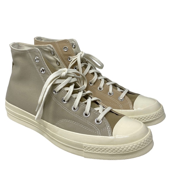 Converse Chuck 70 High Sneakers Beach Stone Canvas Shoes Casual For Men A05658C - Picture 2 of 9